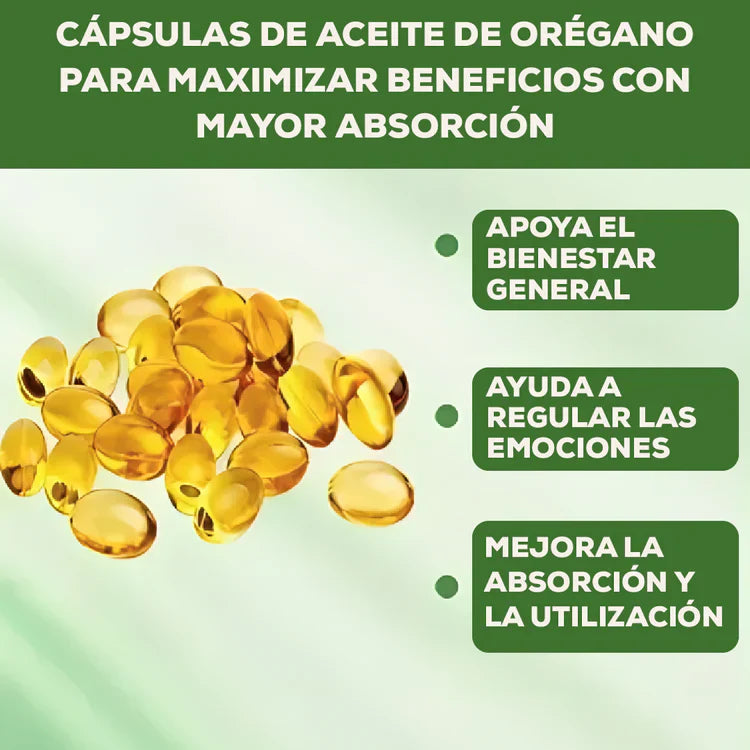 Aceite de orégano con aceite de semilla negra