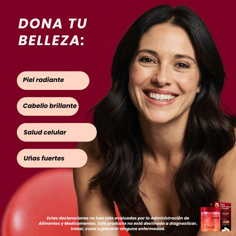 Cápsulas de apoyo de belleza Zovii Ca AKG - OFERTA 2X1