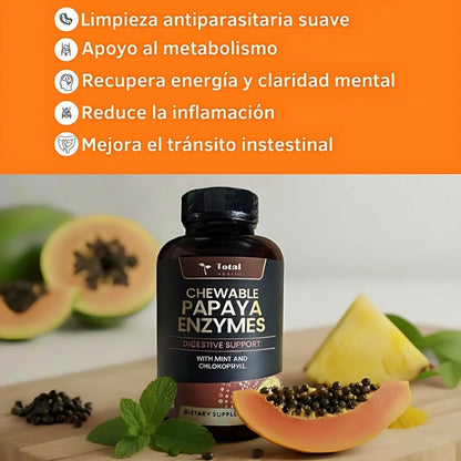 Capsulas de enzimas digestivas de papaya - OFERTA 2X1