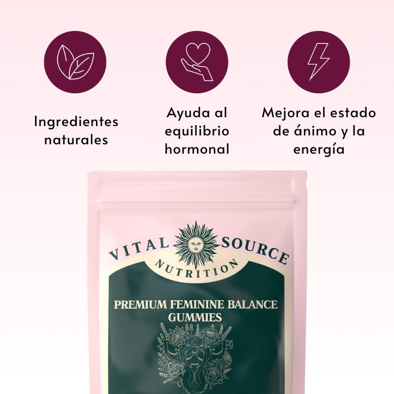 Gomitas Feminine - Esencial para la salud vaginal de la mujer.