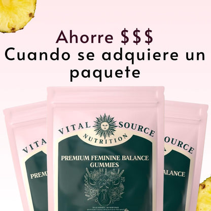 Gomitas Feminine - Esencial para la salud vaginal de la mujer.