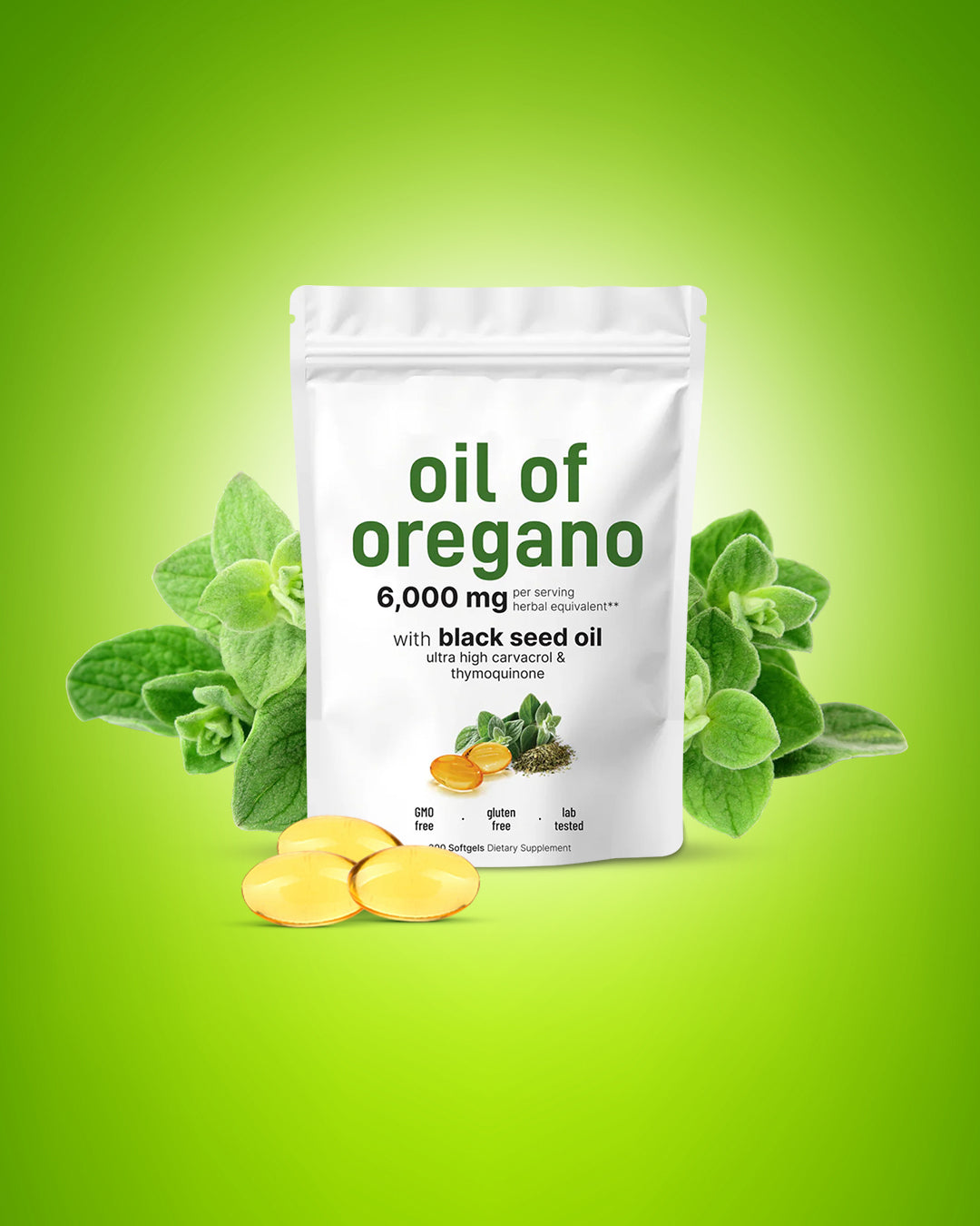 Aceite de orégano con aceite de semilla negra