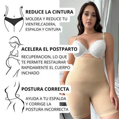 Faja short lifts® cola - reduce medidas control de abdomen